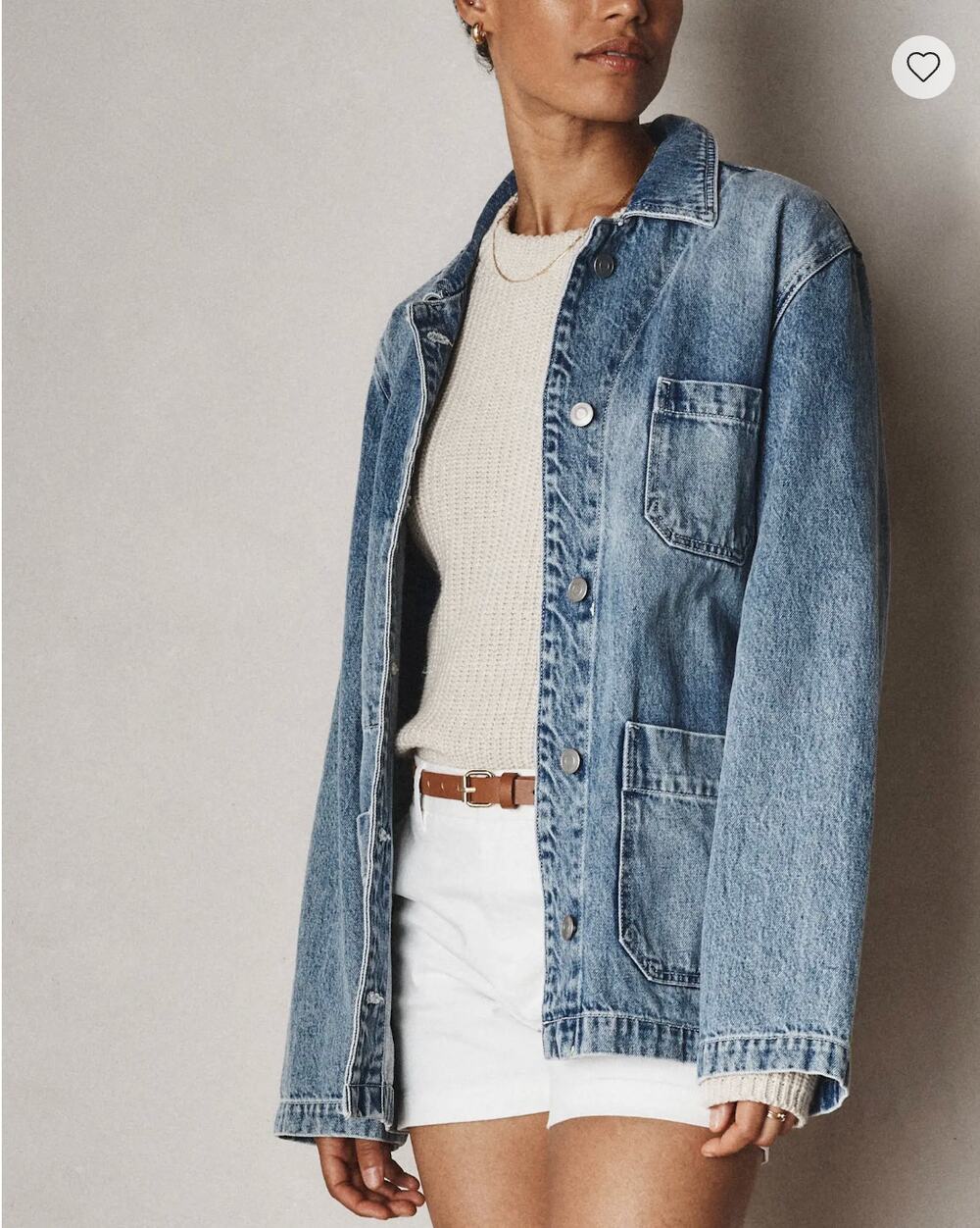 Quince 100% Organic Cotton Denim Chore Jacket